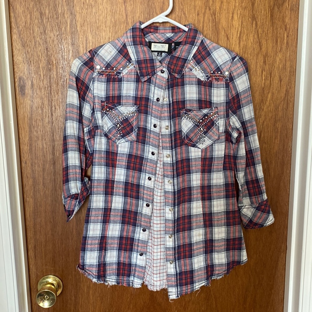 Miss Me flannel (3/4 sleeve)